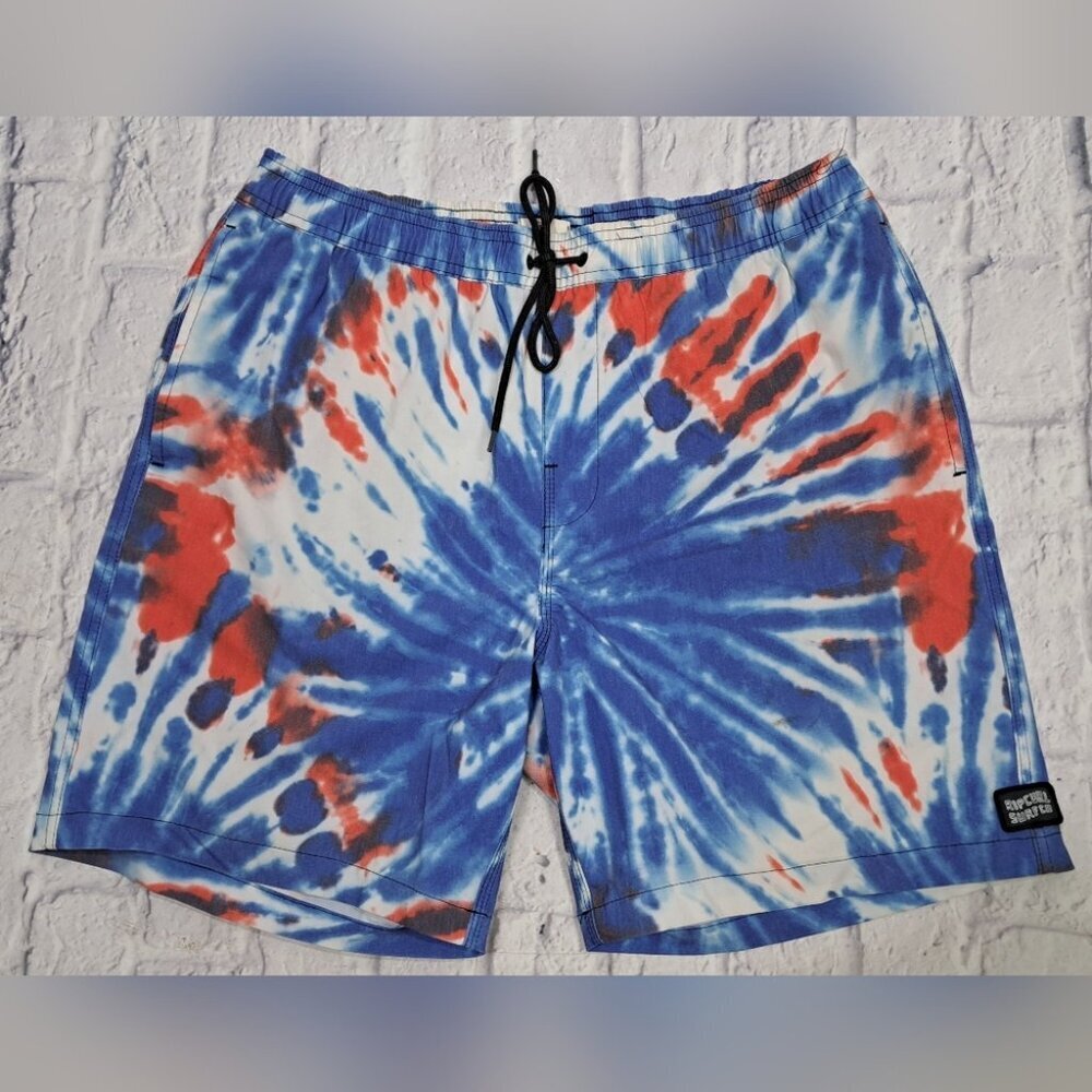 Rip Curl Mens Boardshorts Swim Shorts Trunks Tie Dye Surf Vintage 90s Y2K Large